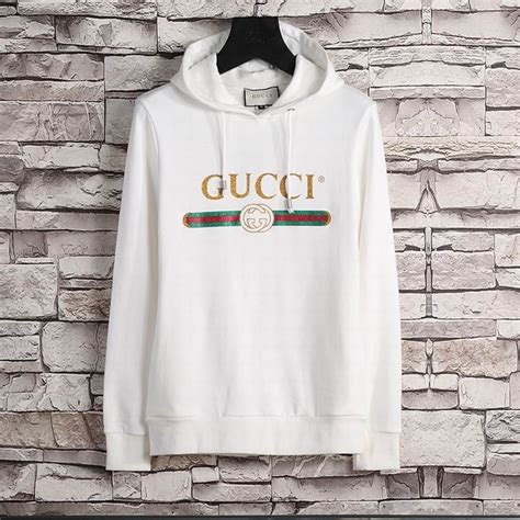 mens gucci hoodies|Gucci trim tan hoodie.